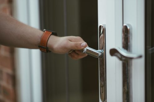 Installing Door Handle Installing Door Handle Plate