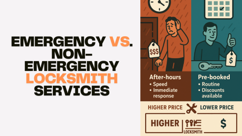 Emergency vs non-emergency locksmith services