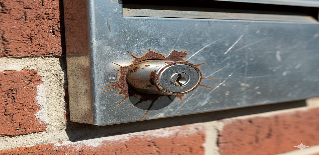 Damaged Letter Box Lock