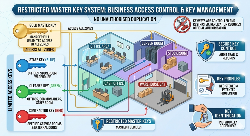 Restricted Master Key Systems: Benefits for Businesses | 1 | Business Access Control